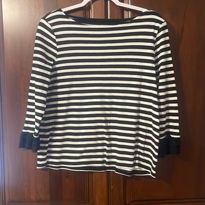 Talbots striped top sz M